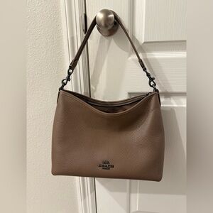 Coach Laurel Shoulder Bag in Darkstone/Gunmetal